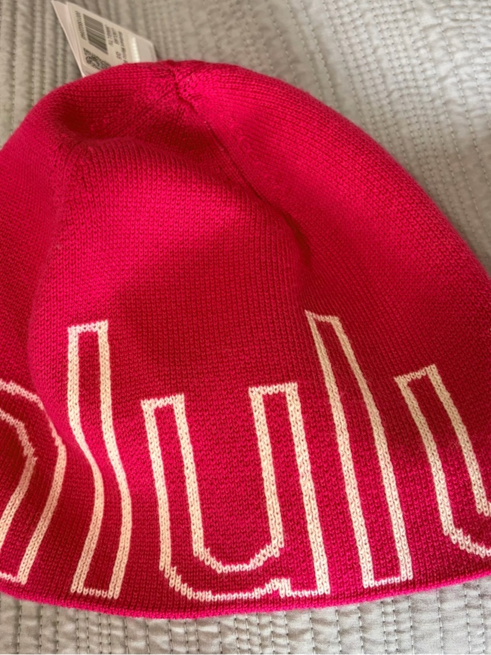 NWT Bright Pink Lululemon OS Knit Women’s Sweater Beanie